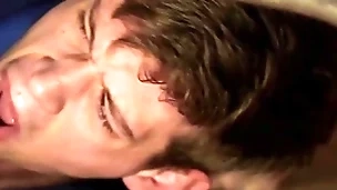 Submissive dude gets a hard bareback pounding approximately the ass and a facial - men