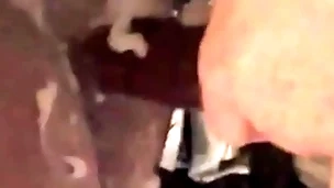 Fucked with cream in the shed