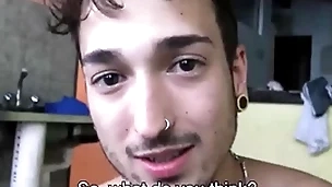 Jubilant spanish latino guy paid relating to fuck straight married guy for cash inside reprobate building