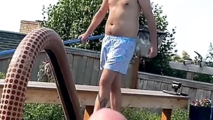 Seducing a catch pool boy